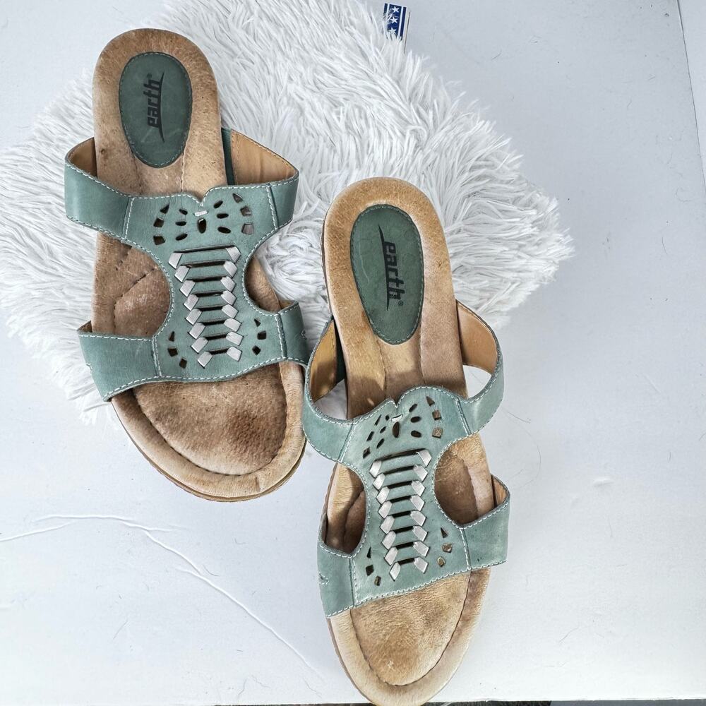 Women’s Earth Origins Teal Sandals - Size 9.5 - Lagoon  So Comfortable